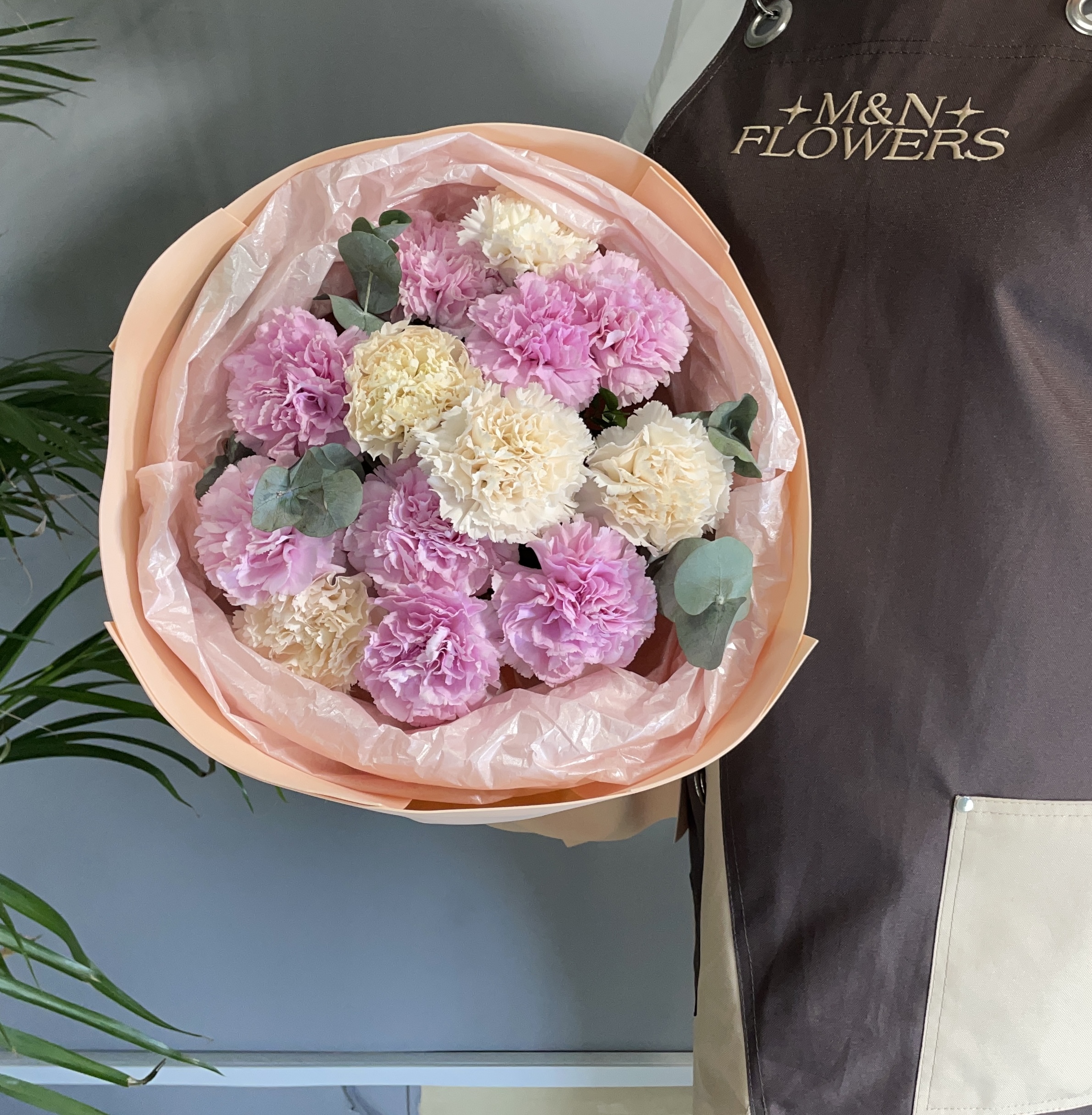 Букет с диантусами